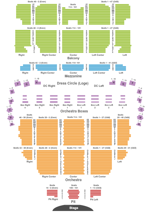 Wang Theater At The Boch Center Van Morrison Seating Chart